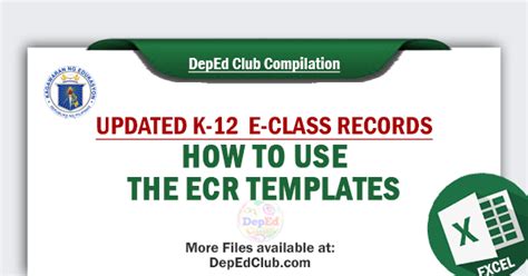 How to Use the ECR Templates .